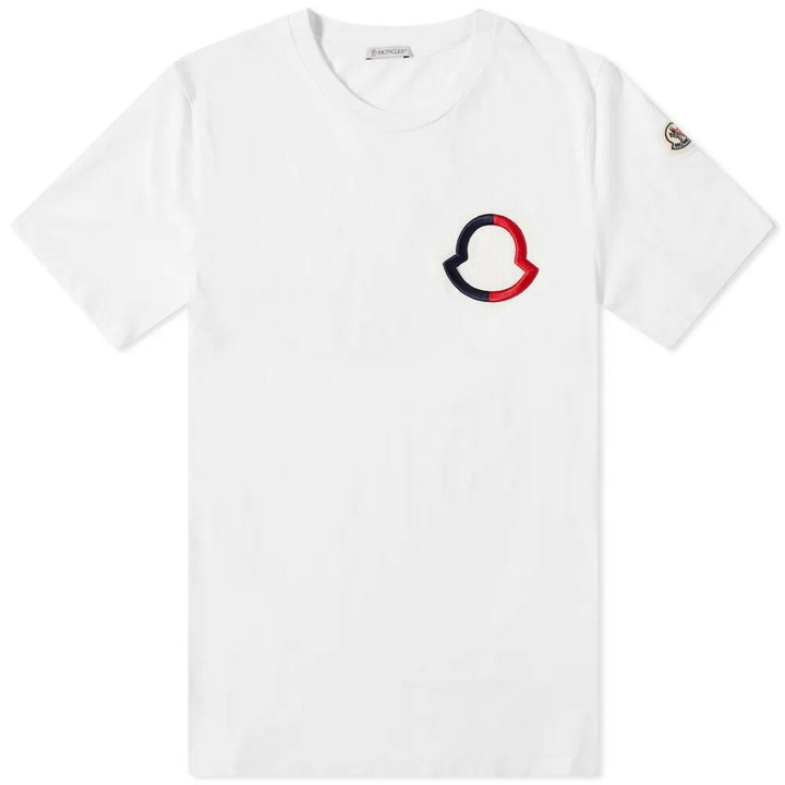 Photo: Moncler Men's Logo Outline T-Shirt in White
