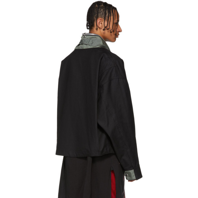 Landlord Black and Green KXL Army Pull Jacket Landlord
