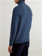 Kingsman - Shetland Wool Rollneck Sweater - Blue