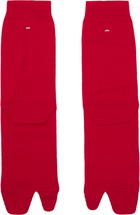 Maison Margiela Red Tabi Socks