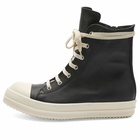 Rick Owens Men's High Sneakers in Black/Milk