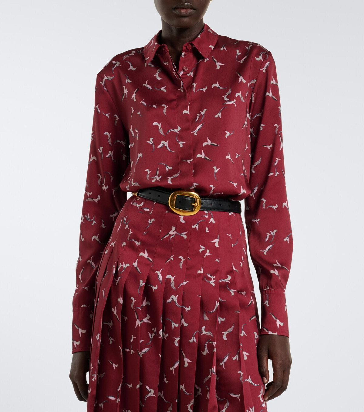 Altuzarra Chika printed satin shirt