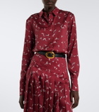 Altuzarra Chika printed satin shirt