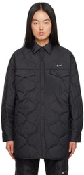 Nike Black Quilted Jacket