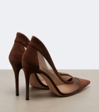 Gianvito Rossi Leather-trimmed pumps