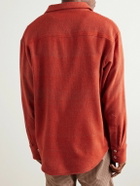The Elder Statesman - Cashmere-Jacquard Overshirt - Red