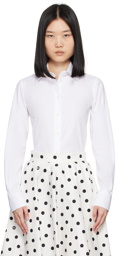 Dolce&Gabbana White Spread Collar Shirt