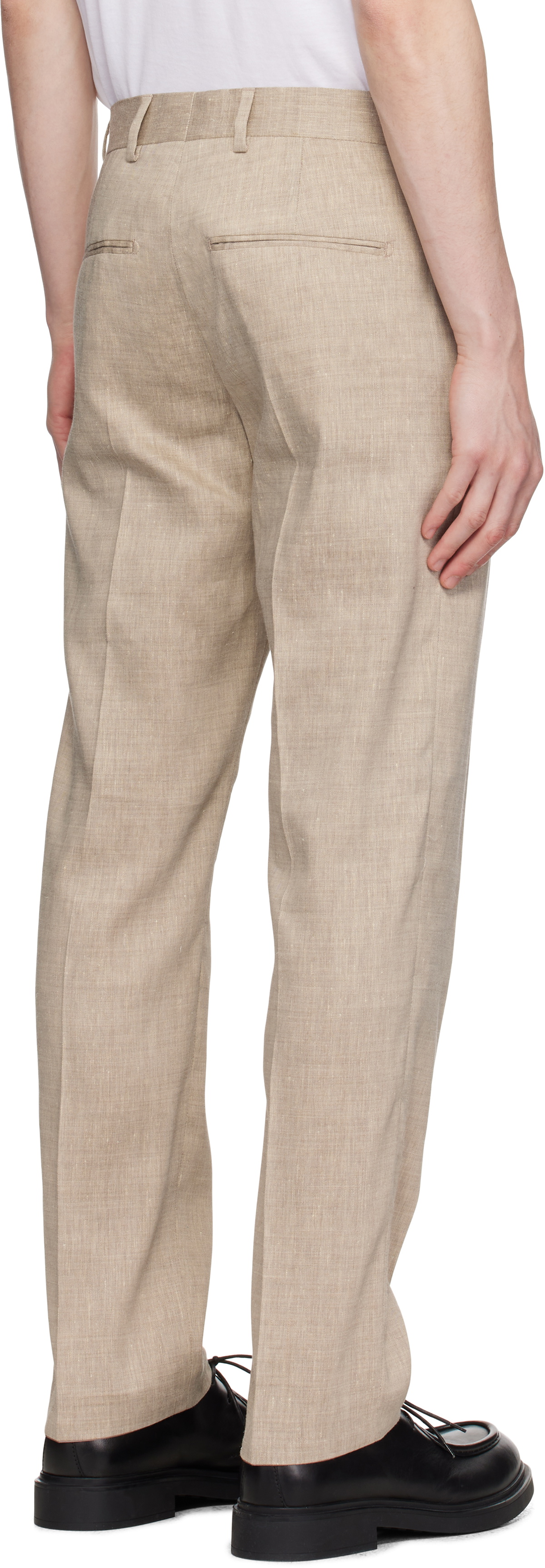 Tiger of Sweden Beige Tense Linen Blend Trousers