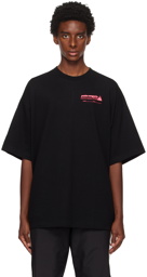 Palm Angels Black PA Ski Club Classic T-Shirt