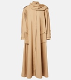 Chloé Scarf-detail cotton coat