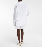 The Row Derica cotton and cashmere drill shirt