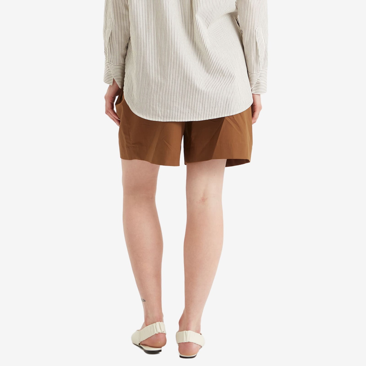 Studio Nicholson Women's Double Pleat Easy Short in Almond