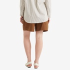 Studio Nicholson Women's Double Pleat Easy Short in Almond