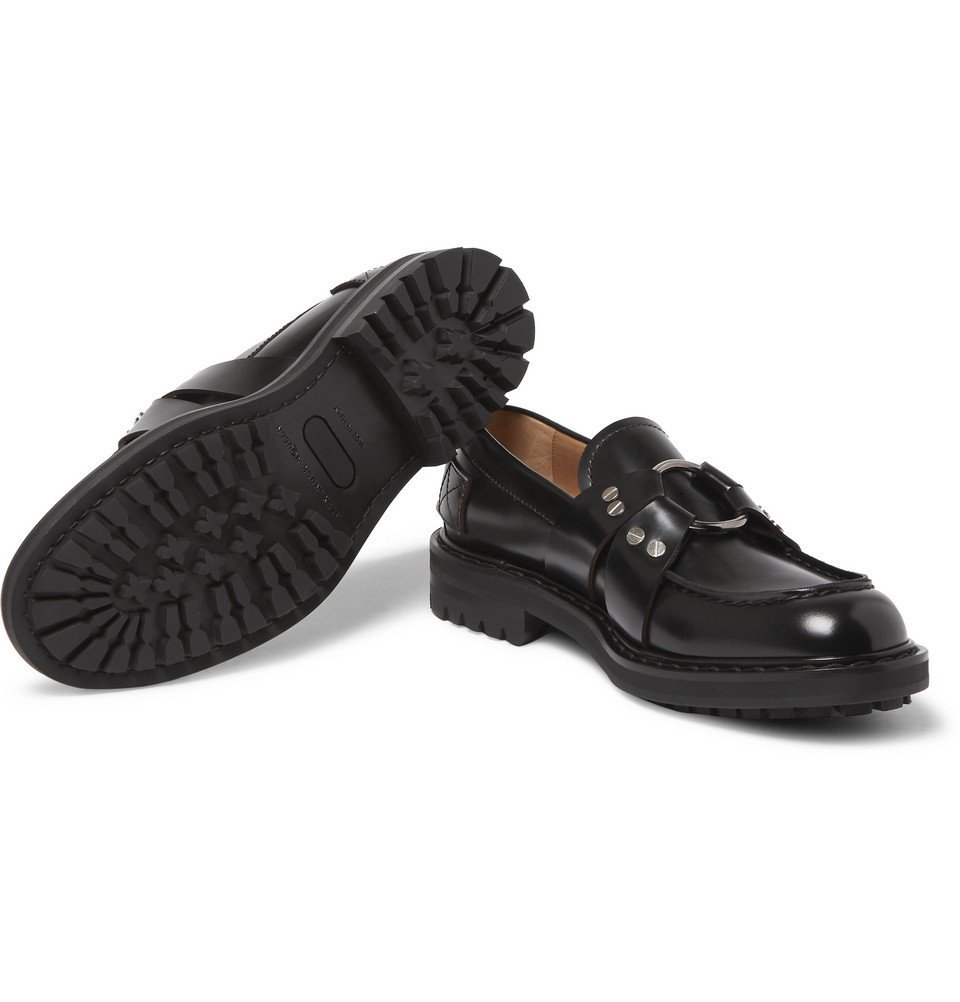 Alexander McQueen - Embellished Leather Loafers - Men - Black