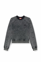 Diesel Sweatshirt with bands and Oval D embroidery - Sweaters - Woman -