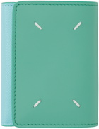 Maison Margiela Blue & Green Four Stitches Wallet