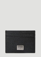 Dolce & Gabbana - St Dauphine Logo Plaque Card Holder in Black
