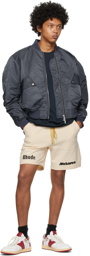 Rhude Beige McLaren Edition Piqué Rhacer Shorts