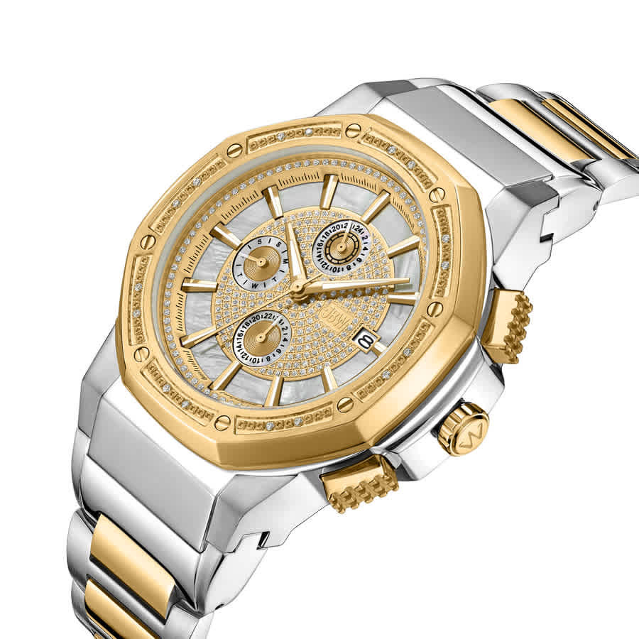 JBW Saxon GMT Quartz White Dial Unisex Watch JB-6101-N