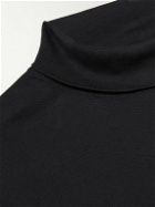 Margaret Howell - Organic Cotton-Jersey Rollneck T-Shirt - Black