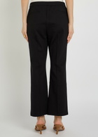 Eileen Fisher Cropped Straight-leg cut Jersey Trousers Black