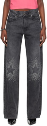 Abra Black Rhinestone Jeans