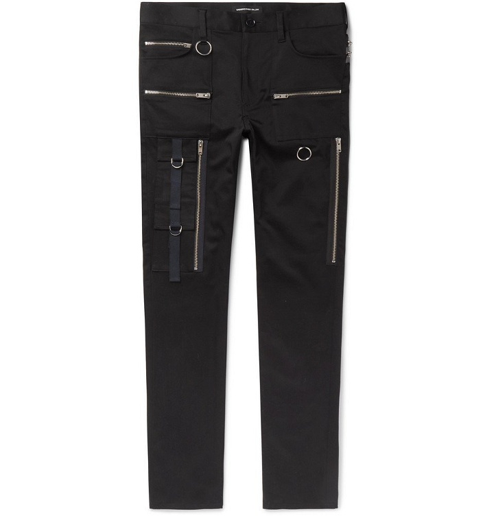 Photo: Undercover - Skinny-Fit Cotton-Blend Trousers - Black