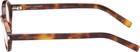 Saint Laurent Brown SL 751 Jeanne Round Oval Glasses
