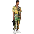 Dolce and Gabbana Multicolor Mix Hawaii Logo Lounge Pants