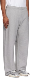 Marine Serre Gray Moon Logo Fleece Sweatpants