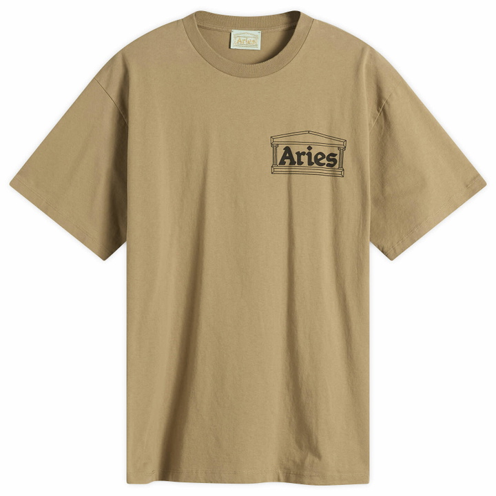 Photo: Aries Men's Temple T-Shirt in Khaki
