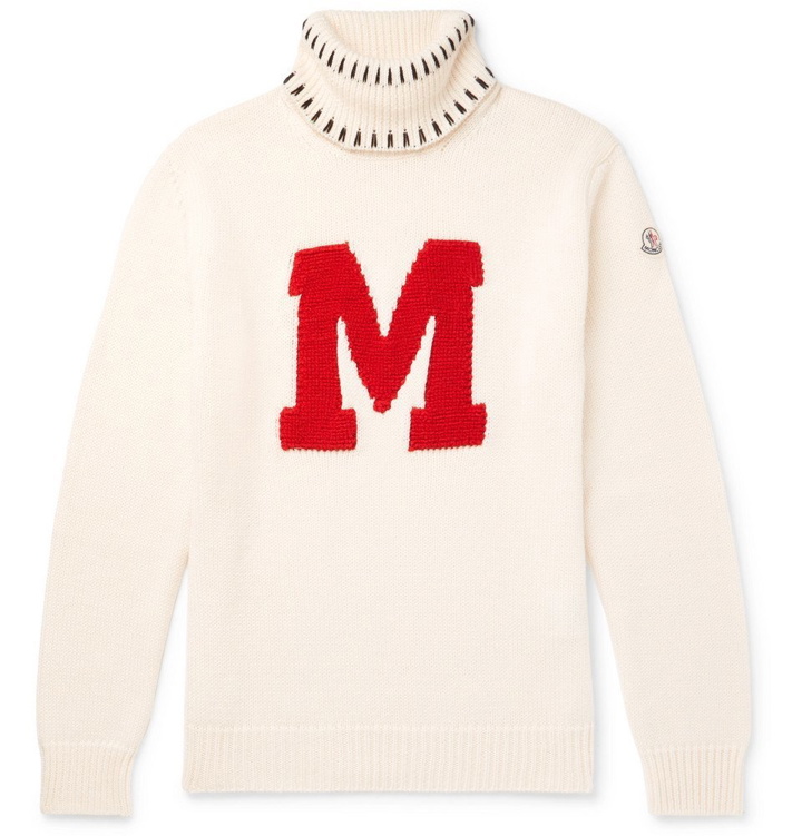 Photo: Moncler Genius - 2 Moncler 1952 Intarsia Virgin Wool Rollneck Sweater - Men - Cream
