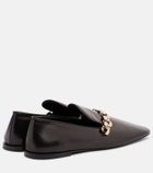Jil Sander Chain-detail leather loafers