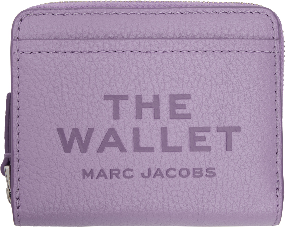Marc Jacobs Purple 'The Leather Mini Compact' Wallet Marc Jacobs