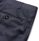 Canali - Slate-Blue Kei Slim-Fit Wool Suit Trousers - Blue