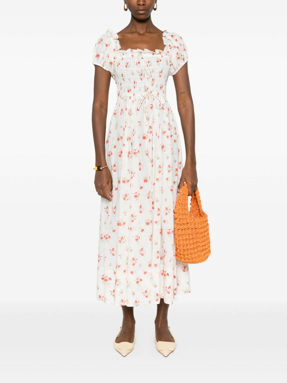 DÔEN White Stanza Dress