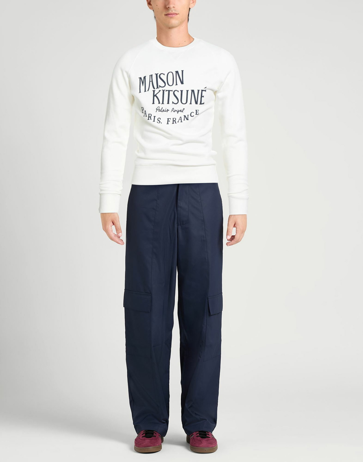 Maison Kitsuné Mens Sweatshirt Cream