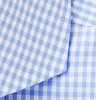 Canali - Blue Cutaway-Collar Gingham Cotton-Poplin Shirt - Blue