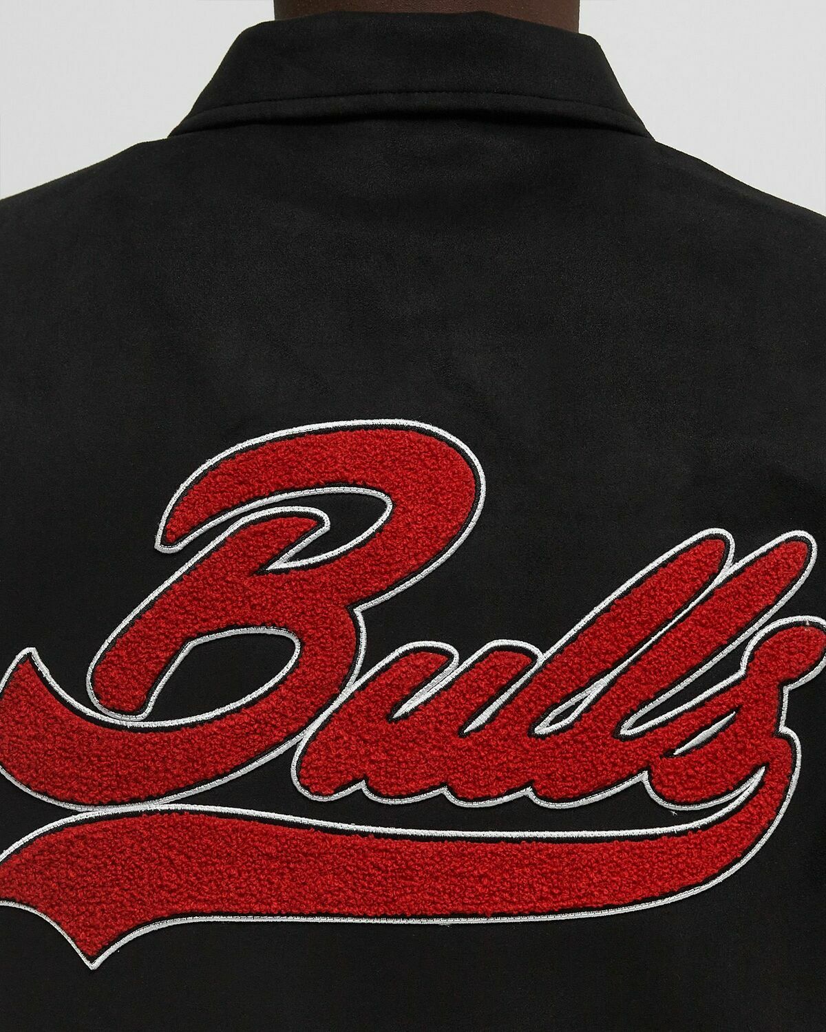 Mitchell & Ness NBA OVERSWEEP VARSITY COACHES JACKET CHICAGO BULLS Black Mens College Jackets/Team Jacket
