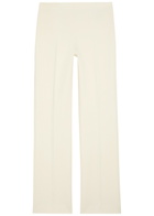 Another Tomorrow Straight-leg Jersey Trousers White