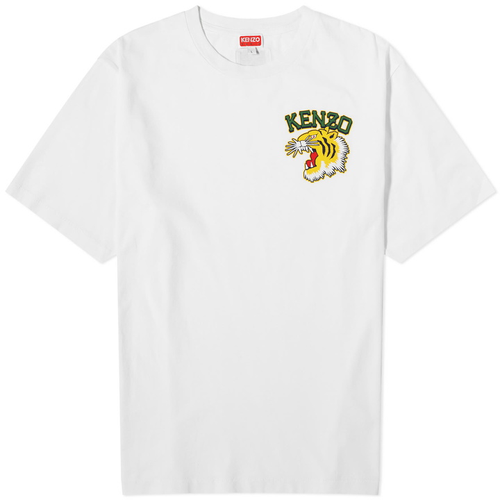 Photo: Kenzo Paris Men's Kenzo Tiger Varsity Classic T-Shirt in Off White