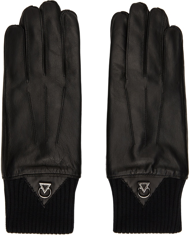 Photo: Solid Homme Black Lambskin Gloves