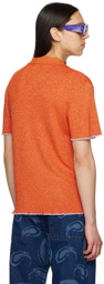 Jacquemus Orange Le Raphia 'La Maille Prata' Shirt