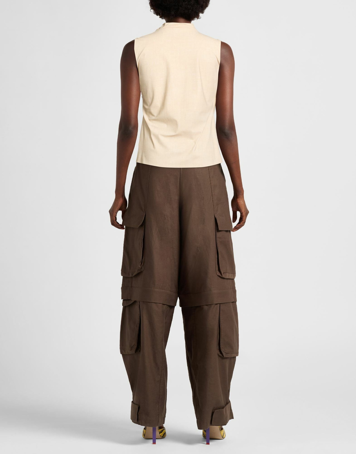 Chiara Boni La Petite Robe Womens Top in Beige