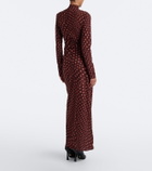 Stella McCartney Polka dot mesh maxi dress