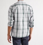 CLUB MONACO - Checked Cotton Oxford Shirt - Gray