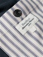 Hartford - Jamison Linen and Cotton-Blend Twill Overshirt - Blue