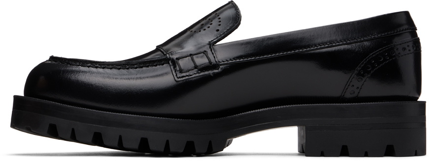 BOSS Black Leather Loafers