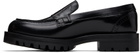 BOSS Black Leather Loafers