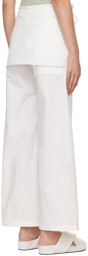 LOW CLASSIC White Layered Trousers